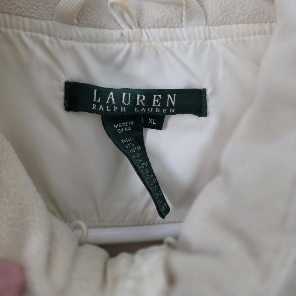 Ralph Lauren Womens Off-White Puffer Vest - Picture 2 of 3
